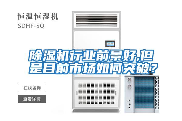 除濕機行業前景好,但是目前市場如何突破？