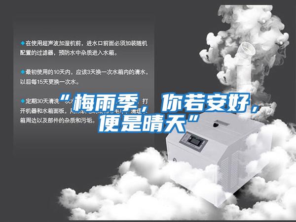 “梅雨季，你若安好，便是晴天”