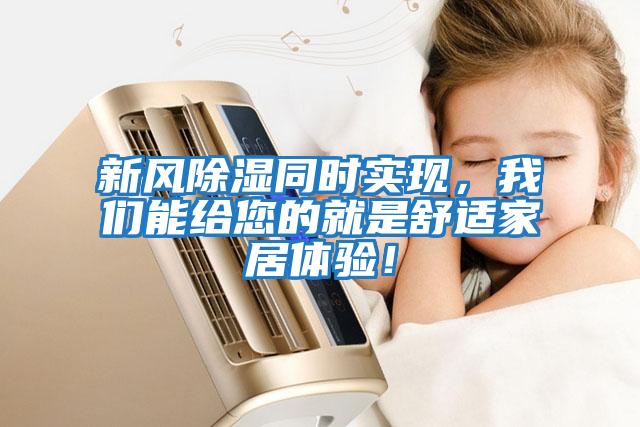 新風除濕同時實現(xiàn)，我們能給您的就是舒適家居體驗！