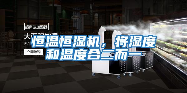 恒溫恒濕機，將濕度和溫度合二而一