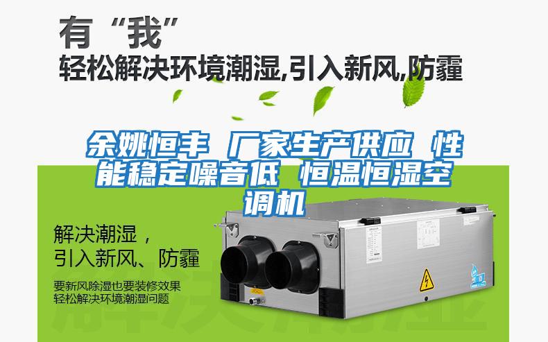 余姚恒豐 廠家生產供應 性能穩(wěn)定噪音低 恒溫恒濕空調機