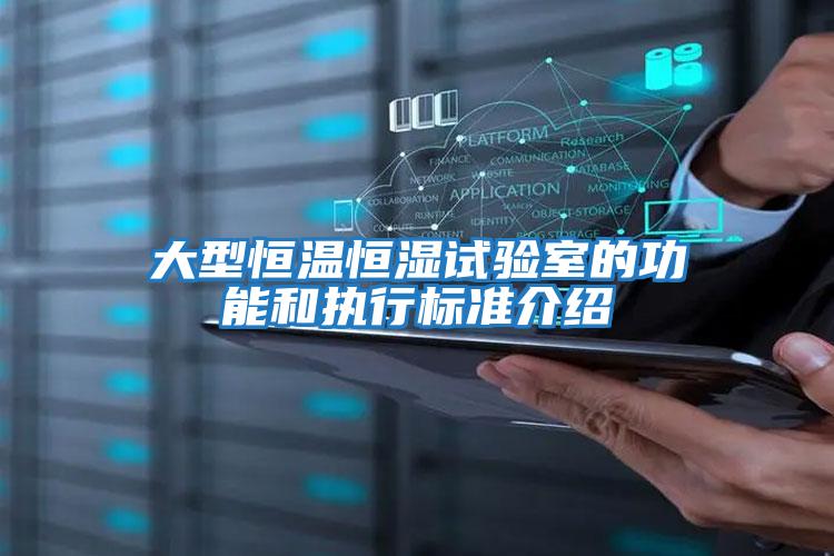 大型恒溫恒濕試驗室的功能和執(zhí)行標(biāo)準(zhǔn)介紹