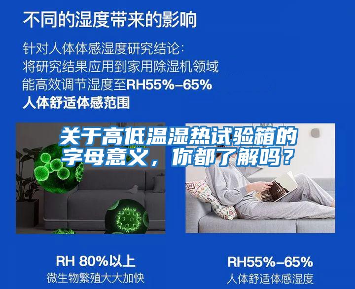 關于高低溫濕熱試驗箱的字母意義，你都了解嗎？