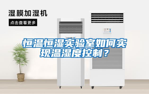 恒溫恒濕實驗室如何實現溫濕度控制？