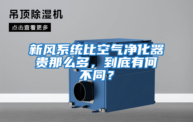 新風系統比空氣凈化器貴那么多，到底有何不同？