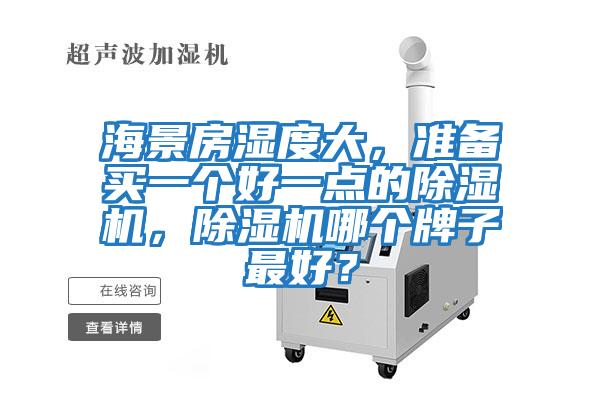 海景房濕度大，準備買一個好一點的除濕機，除濕機哪個牌子最好？
